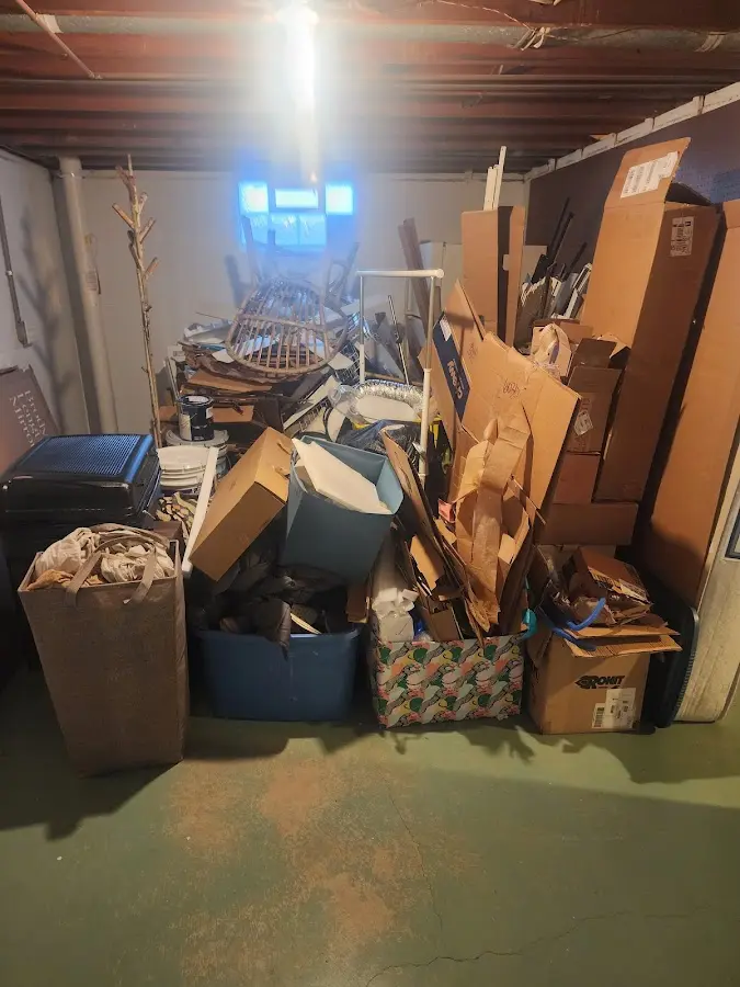 Roll-off dumpster container at job site for 2 Yard Dumpster Rental in McKinney